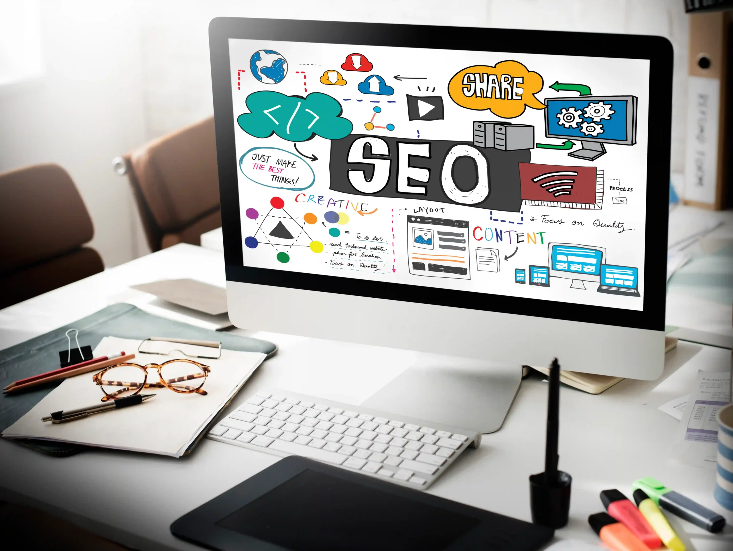 Illustration Contenu optimisé seo